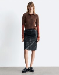 & Other Stories - Brushed Knit Polo T-Shirt