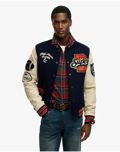Superdry - College Patched Varsity Jacket