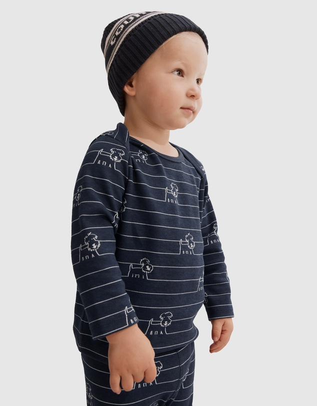 Country Road - Cotton Envelope Stripe Dog T-shirt