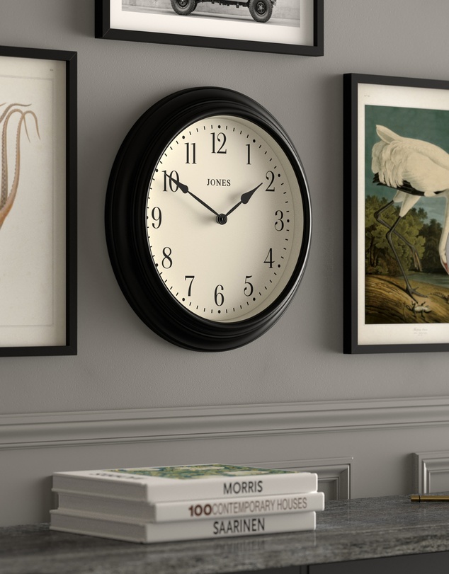 Newgate - Newgate Jones Supper Club Clock Black