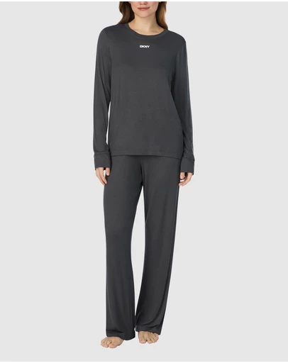 DKNY - Viscose Jersey Long Sleeve Long Pyjama Set