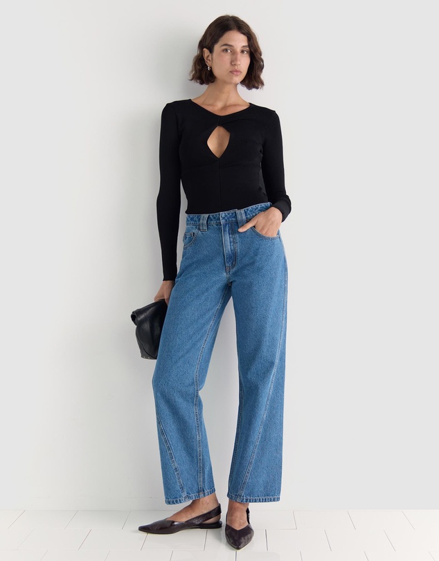Staple the Label - Mira Twist Knit Top