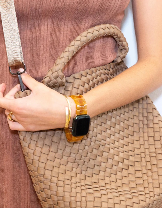 Chuchka - Woven Neoprene Mini Tote - Nude