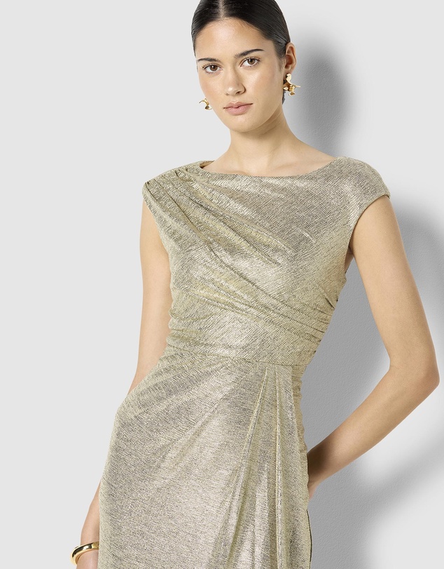 Montique - Beck Metallic Maxi Dress