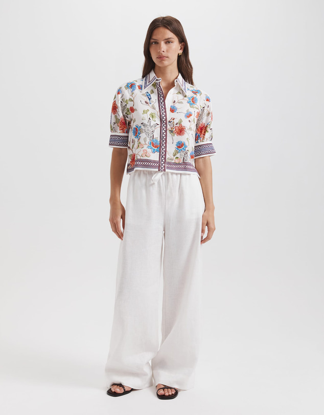 SABA - Lila Linen Pull On Pant