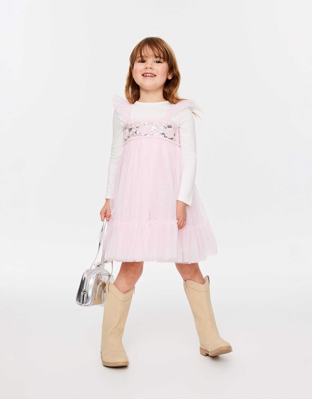 Cotton On Kids - Floral Flutter Sleeve Dress Up Dress