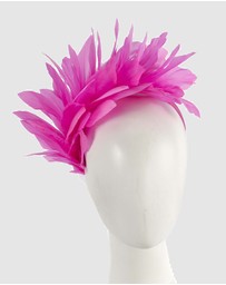 Max Alexander - Modern Hot Pink Racing Fascinator