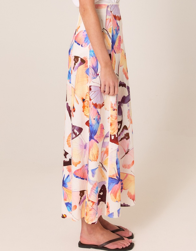 Fate + Becker - Mariposa Print Maxi Skirt