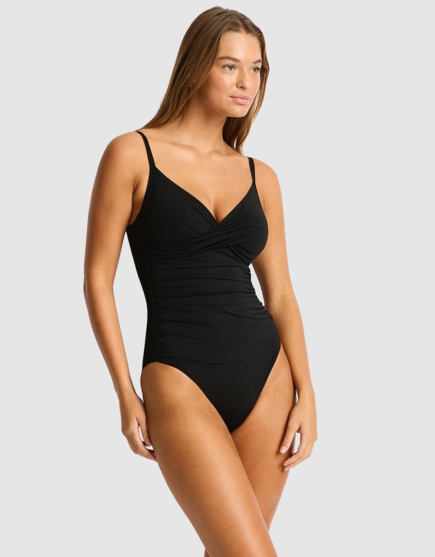 Sea Level Australia - Essentials Edit Cross Front Scoop Back One Piece