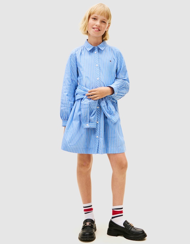 Tommy Hilfiger - Ithica Long Sleeve Shirt Dress - Teens