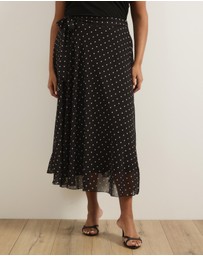Atmos&Here Curvy - Rumi Polka Dot Maxi Skirt