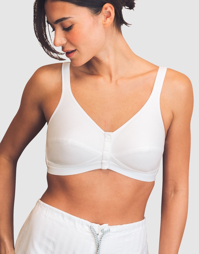 Royce Lingerie - Comfi Cotton Wirefree Press Stud Front Open Bra