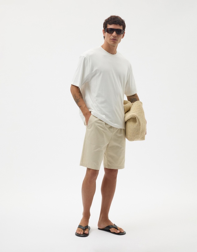 AERE - Long Linen Blend Shorts
