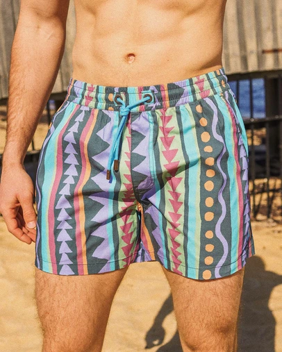 Skwosh - Get Funky Men's Rad Shorts in Multi-Coloured