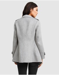 Belle & Bloom - Bad Girl Wool Blend Moto Coat