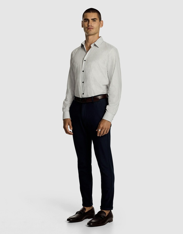 yd. - Nelson Geo Bamboo Slim Shirt