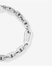 Michael Hill - Men's 0.30 Carat TW Men's Black Diamond Link Bracelet in Sterling Silver