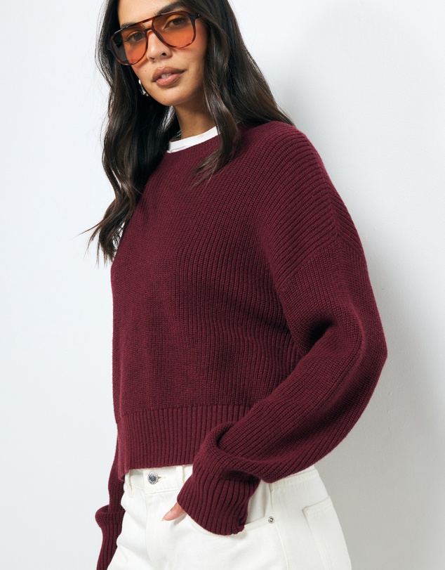 AERE - Cotton Cashmere Blend Relaxed Jumper