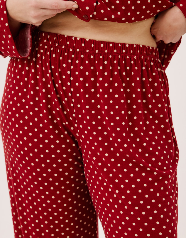 Atmos&Here Curvy - Polka Dot Long Sleeve Pyjama Set