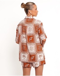 Petal & Pup - Coco Short Sleeve Shirt - Kohana Print