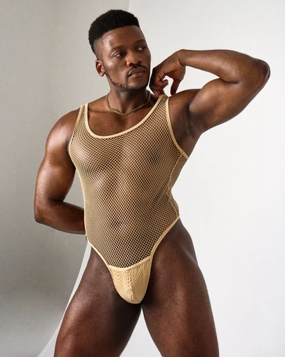 TEAMM8 - Edge Net Leotard