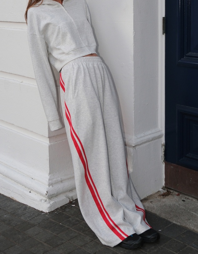 SSAINT - SŚAINT Barrel Pant Grey & Red