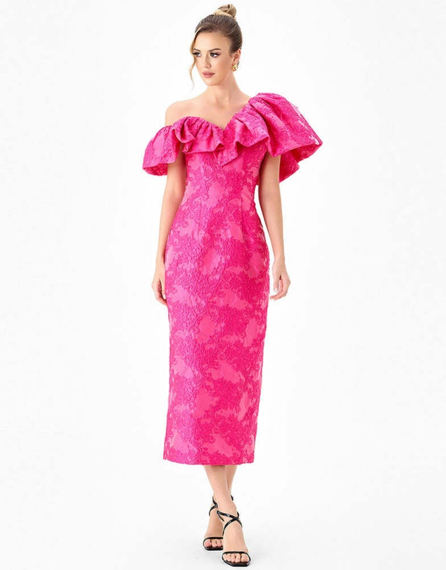 Bariano - Soliel Dramatic Shoulder Column Midi