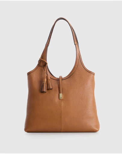Evity - Maisy Leather Tassel Tote Bag