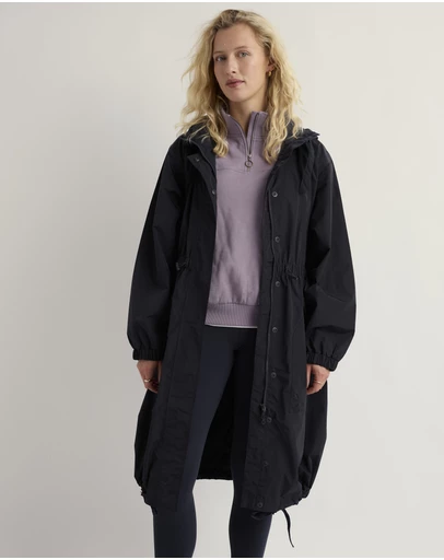 Seasalt - Seasalt Cornwall Navy Skyllen Oversized Waterproof Raincoat