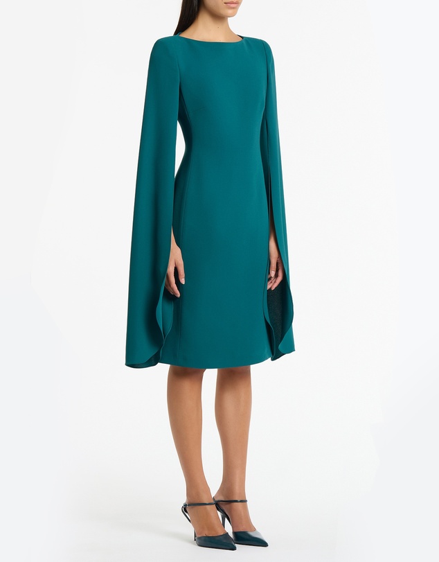 Carla Zampatti - Serpentine Crepe Lovero Midi Dress