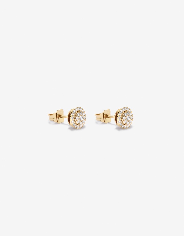 Michael Hill - 0.25 Carat TW Diamond Round Cluster Stud Earrings in 10kt Yellow Gold