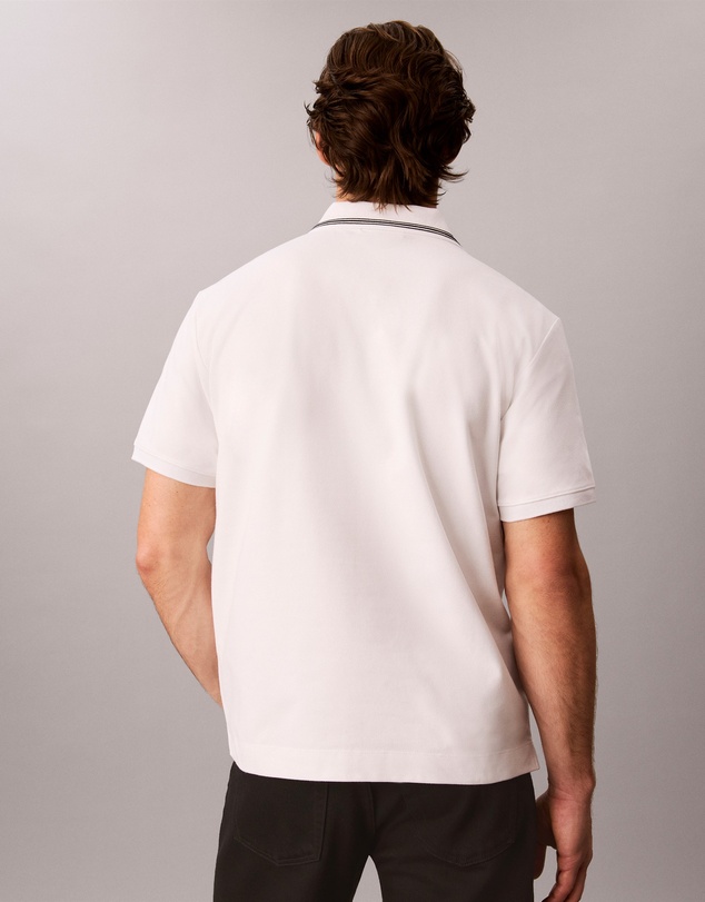 Calvin Klein Jeans - Open Collar Pique Graphic Polo