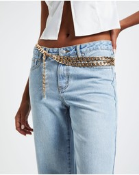 Alice In The Eve - Chunky Gold Chain Belt