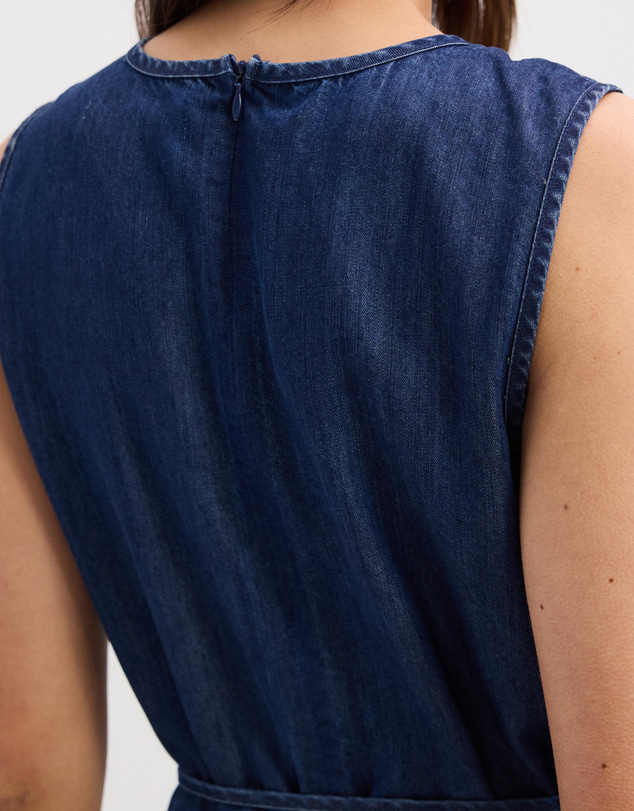 The Fated - Clara Soft Denim Maxi Dress