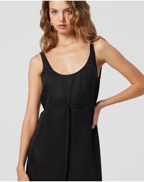 MVN - Pepperwood Cupro Scoop Neck Dress