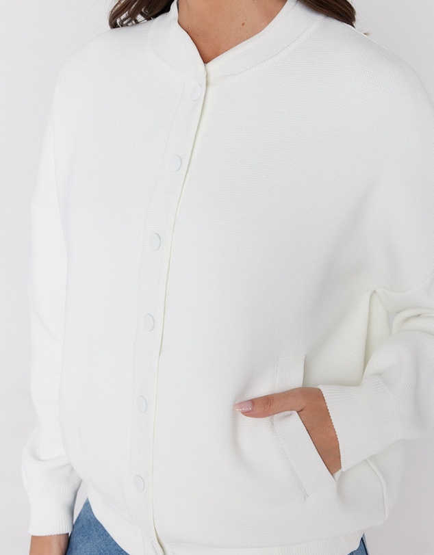 ALEXANDRA - Alfonso Knit Jacket Ivory