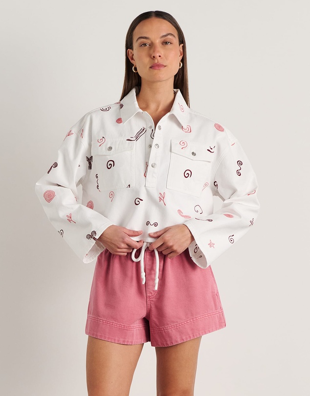 Jag - Bowie Crop Shirt
