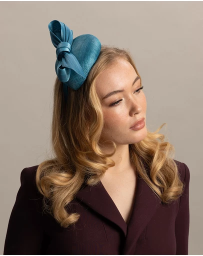 Morgan & Taylor - Rosie Fascinator in Teal Green