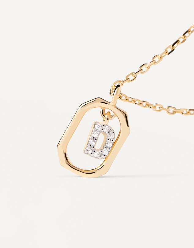 PDPAOLA - Mini Letter D Gold Necklace