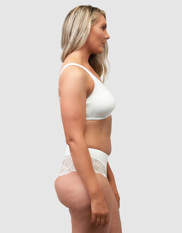 Naturana - Side Smoothing Organic Cotton Wirefree Minimiser Bra
