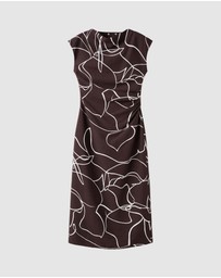 M.N.G - Printed Ruched Dress