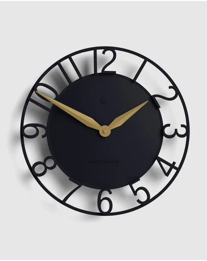 Newgate - Newgate Time Traveller Wall Clock-Petrol Blue
