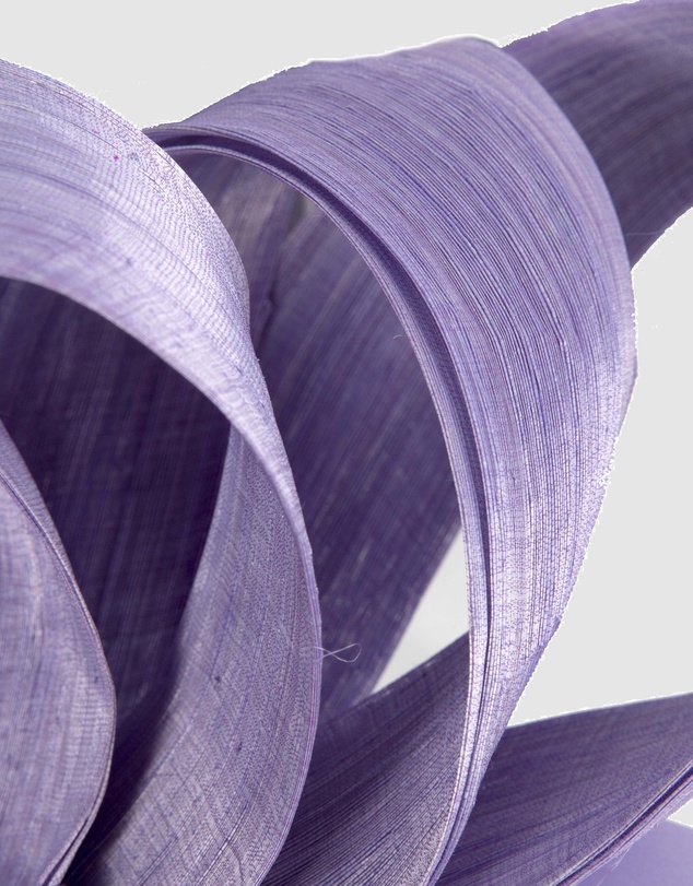 Fillies Collection - Lilac Silk Abaca Loops Racing Fascinator
