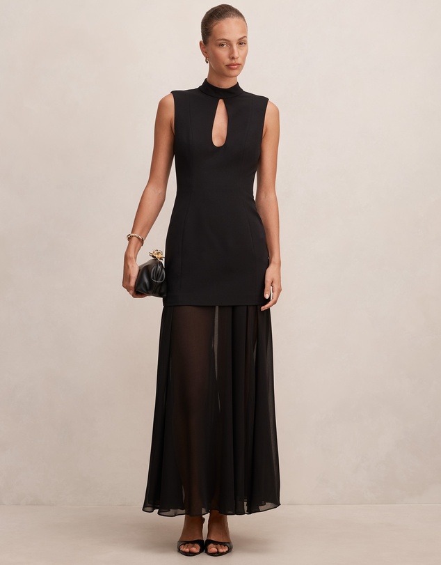 Forever New - Pearl High Neck Underlay Dress