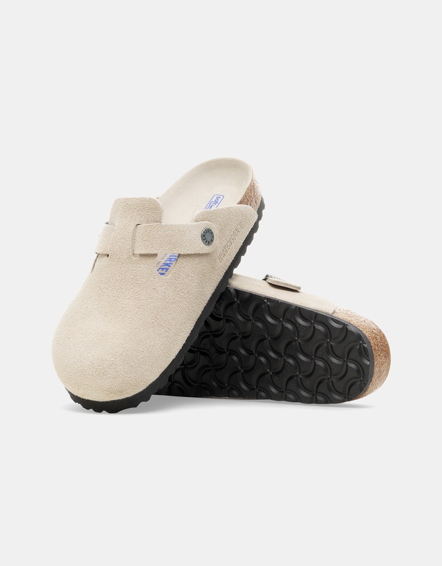 Birkenstock - Boston SFB Tonal Footbed Suede Leather Regular - Women's