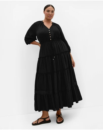 City Chic - Tiana Tier Maxi Dress