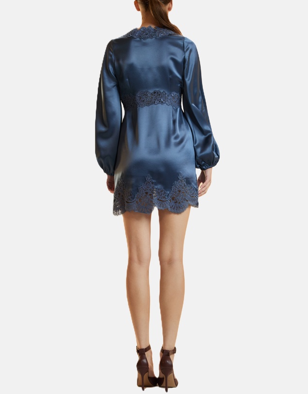 Cynthia Rowley - Satin Lace Mini Dress