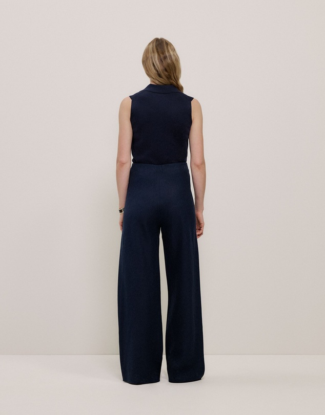 Trenery - Linen Bias Pant in Night Sky