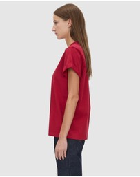 C&M CAMILLA AND MARC - Maren Logo Roll Sleeve Tee