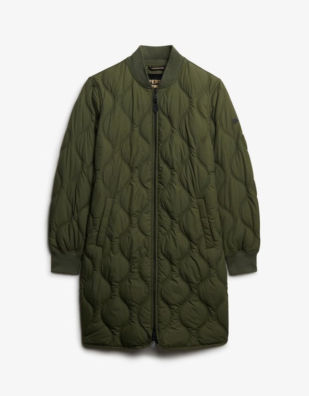 Superdry - Long Quilted Liner Jacket